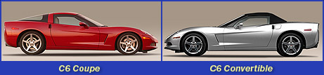 2005 Chevrolet Corvette C6 Coupe and C6 Convertible