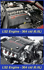 Corvette LS2 6.0L V8 Engine - 400HP