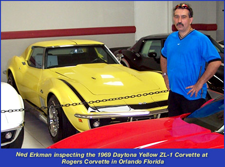 1969 Daytona Yellow ZL1 Corvette